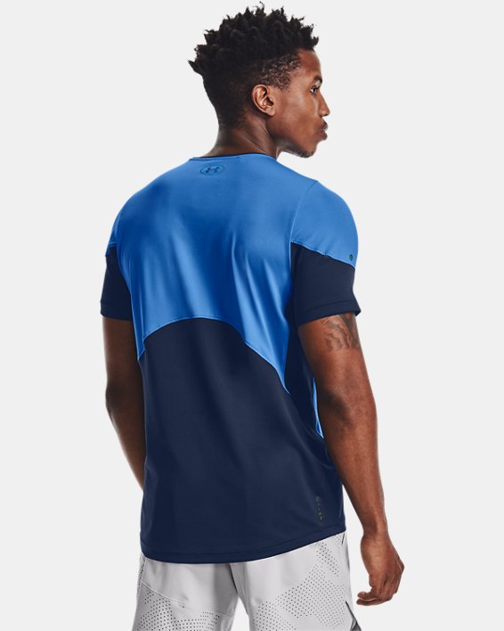 Men's UA RUSH™ HeatGear® 2.0 Short Sleeve, Blue, pdpMainDesktop image number 1